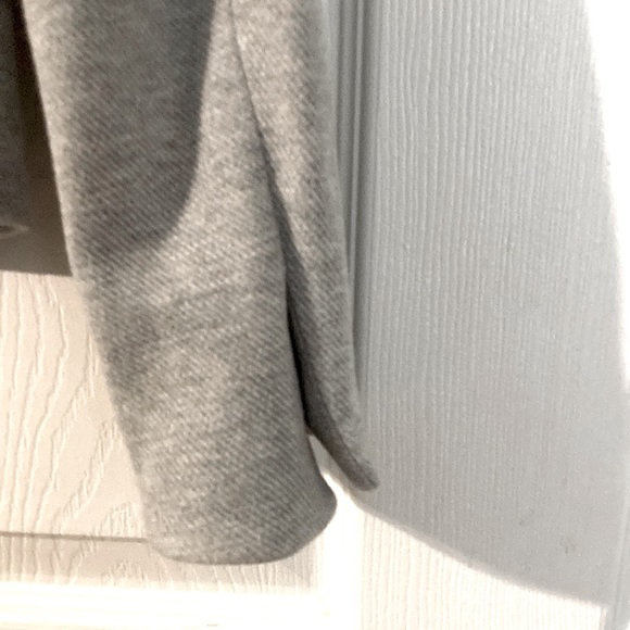 Loft gray collarless wool-like blazer - Picture 6 of 6